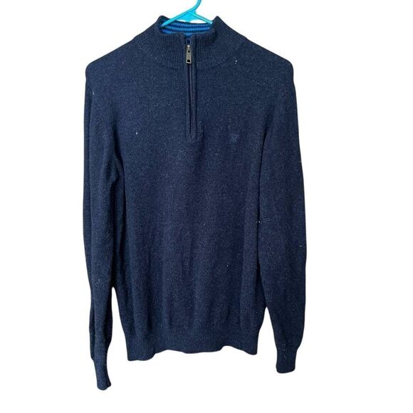 Edinburgh Woolen Mills James Pringle 1/4 Zip Mens Wool Sweater - Picture 1 of 7